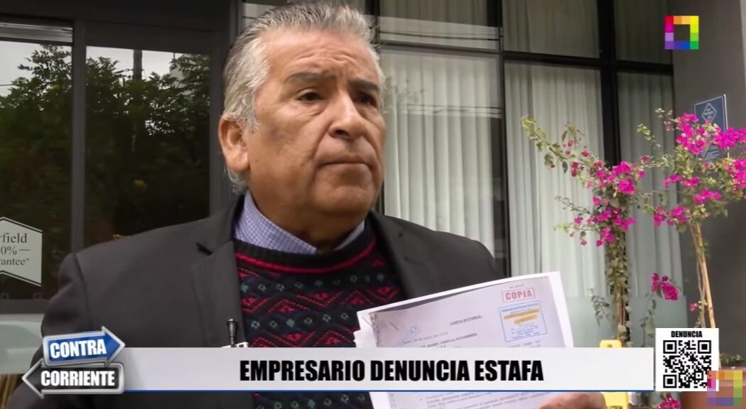 Empresario denuncia estafa.