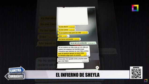 Los últimos chats de Sheylla Gutiérrez