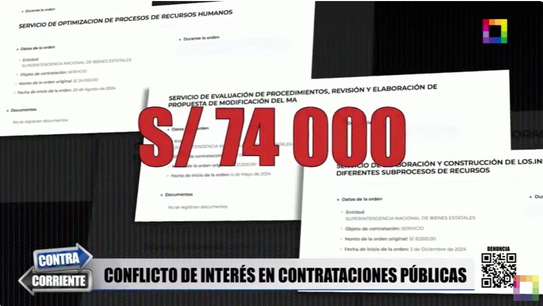 Órdenes de servicio a favor de Gustavo Horna.