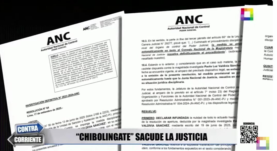 Documento de la ANC sobre la jueza Paola Valdivia.