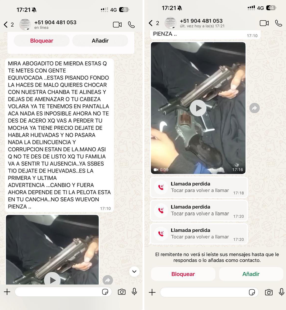 César Sandoval denuncia amenazas de muerte