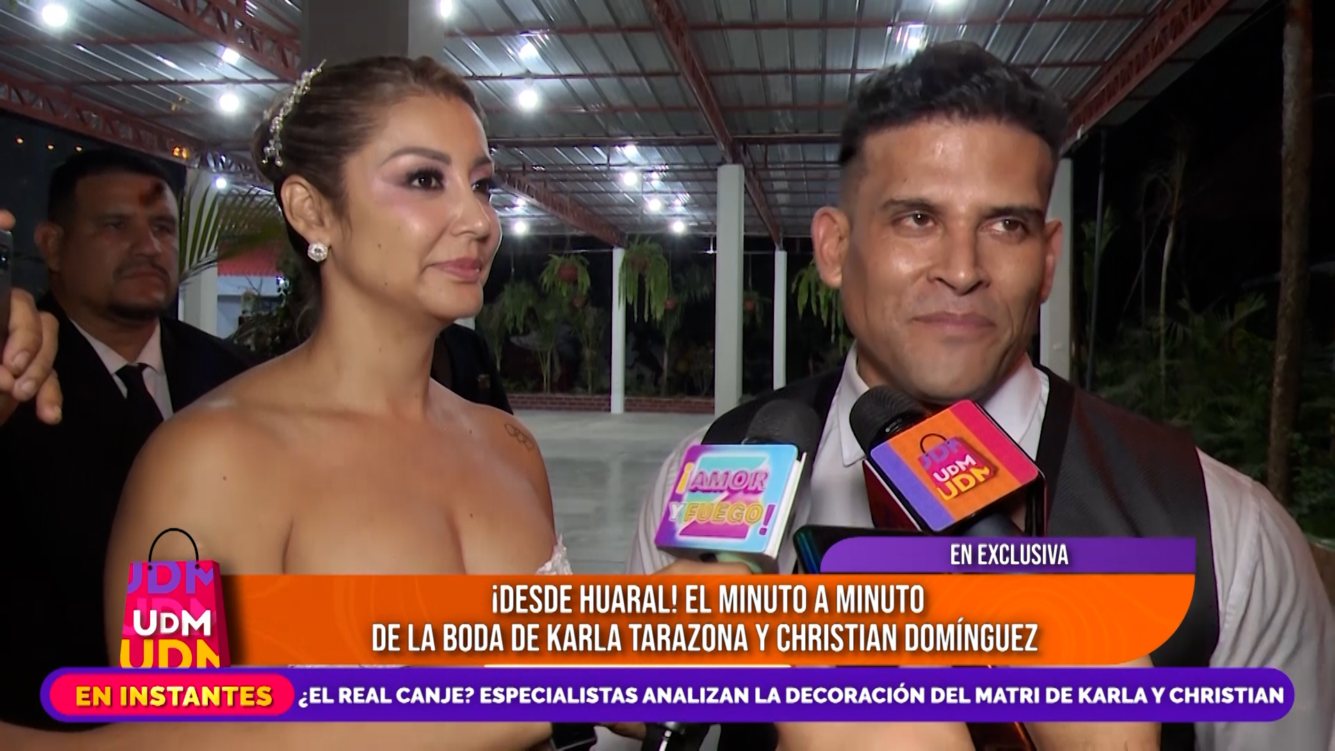 Karla Tarazona y Christian Domínguez.