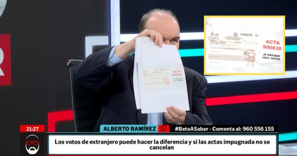 Rafael López Aliaga denuncia actas irregulares y acusa a ONPE: “Van a ir a la cárcel por actas irregulares” Rafael López Aliaga denuncia actas irregulares y acusa a ONPE: “Van a ir a la cárcel por actas irregulares”