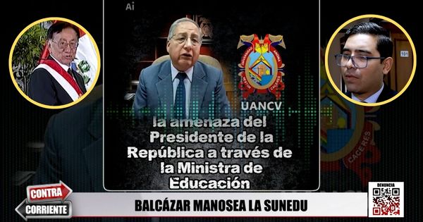 José María Balcázar quiere sacar del cargo al superintendente de Sunedu: “El interés no es solo de él, hay otras personas” José María Balcázar quiere sacar del cargo al superintendente de Sunedu: “El interés no es solo de él, hay otras personas”